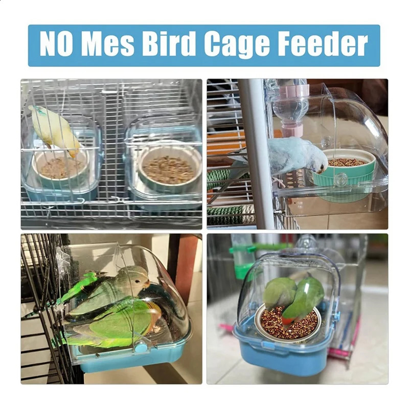 Bird cage with bird feeder no chaos pet bath 250318