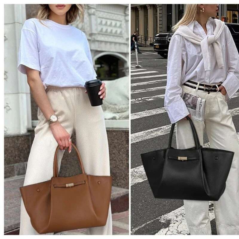 New Large Capacity Women's Single Shoulder Tote Bags Simple Temperament Senior Sense Crossbody Bag