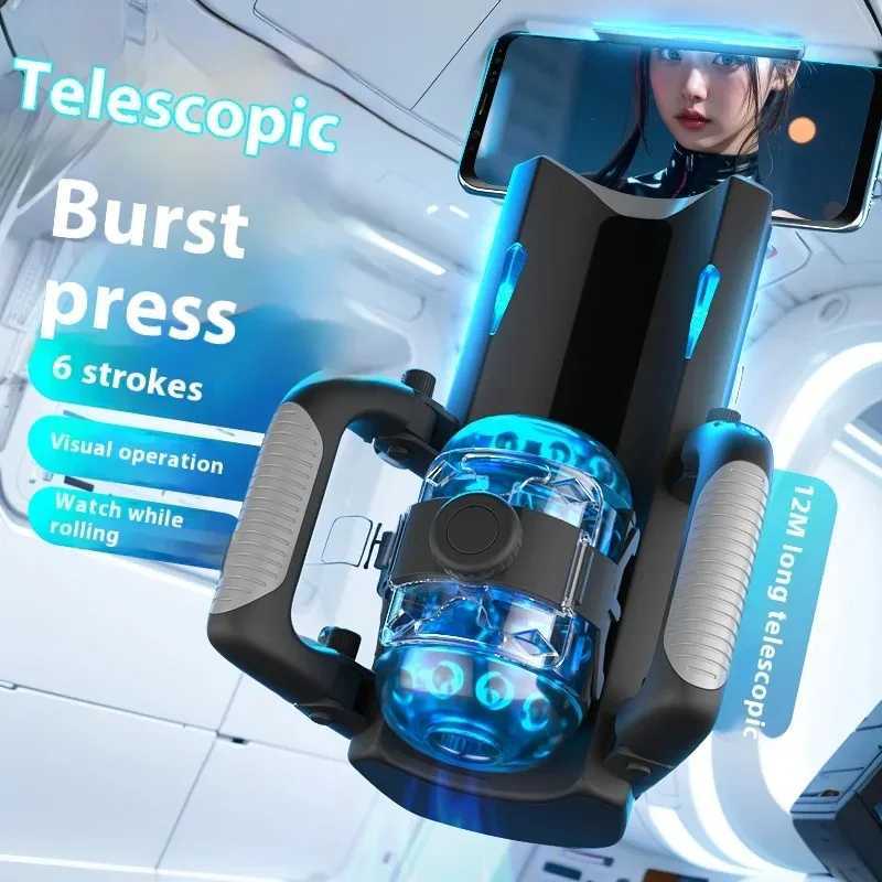 JNPG adult massager intelligent sex machine with two hand handles one click burst electric pocket cat sex toyXJ250319