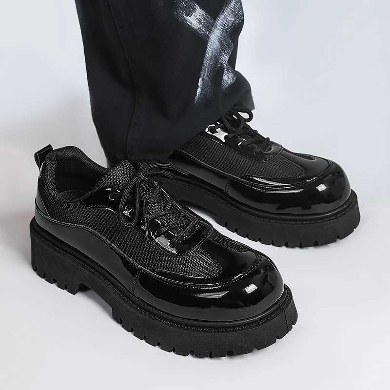 Business leather shoes mens casual shoes soft soled safety shoes plus size fi leather shoes work shoesXJ250319