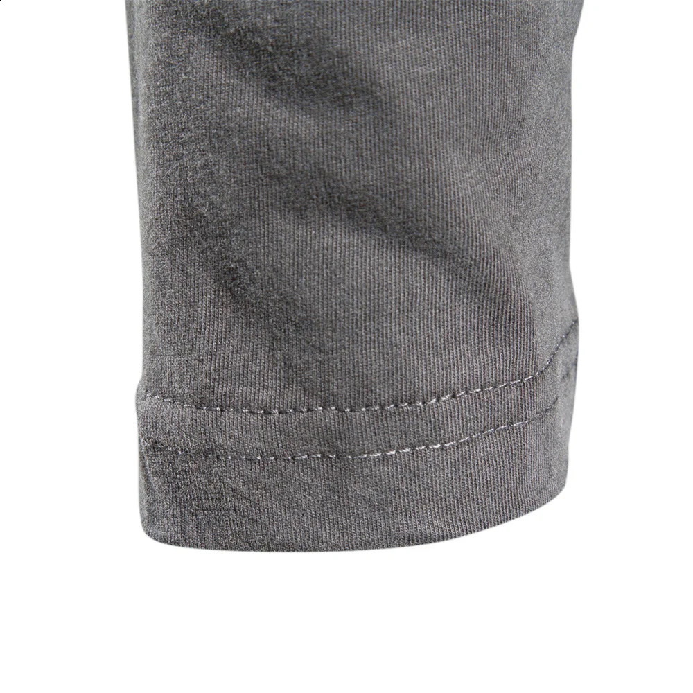 100% pure cotton long sleeved mens solid spring casual Tshirt highquality top classic 250317
