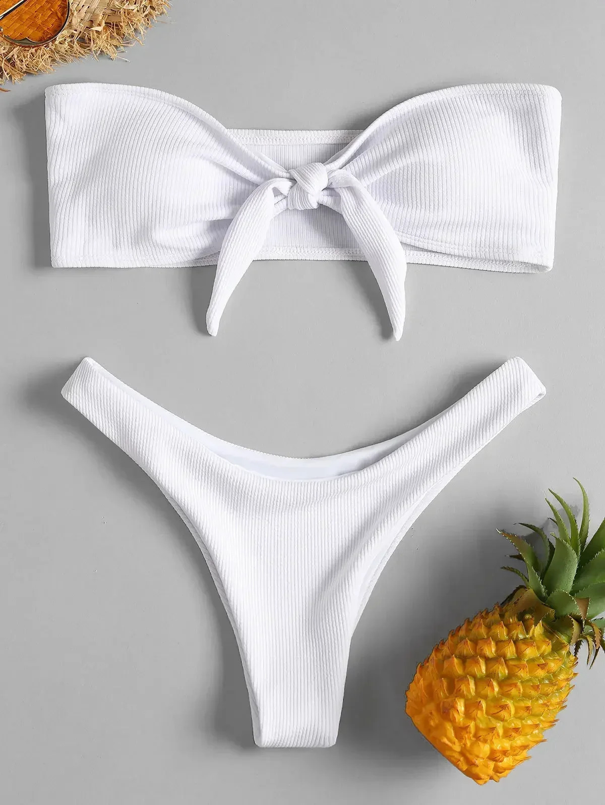 2024 Bikini Bottom Womens Swimsuit Low Waist Pure Red thong Beach Wear Brazilian Summer 250312