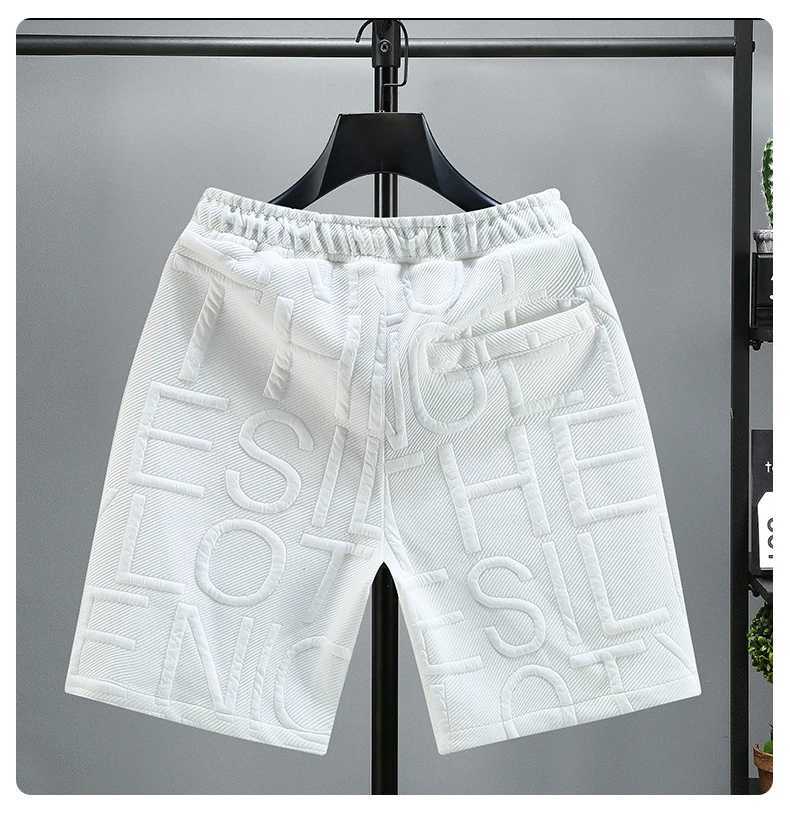 Letters Size 5XL 6XL 7XL Fashion New Knitted Shorts Mens Comfortable Elastic Waist Clothing Mens Breathable Shorts W250319