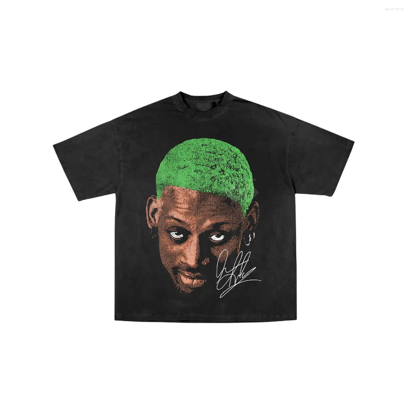 Men's T Shirts American Crew Neck Cotton Oversized Basketball Retro Hip-hop T-shirt For Men And Women High Quality Loose Short Sleeves