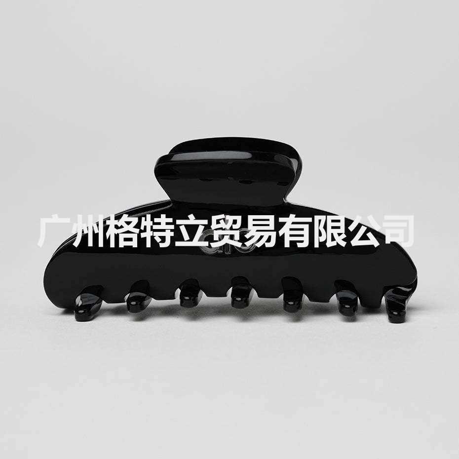 Hair Clips Barrettes Claw Shaped Clip Korean Edition Accessories Female Double Ears Hollow Acetate Grasp Rear Head Top Disc Tail H250318