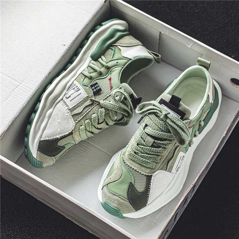 Mens Shoes Breathable Sneakers Fashion Comfortable Casual Shoes Outdoor Running Shoes Mesh Lace Up Male Flats Tenis Masculino Z250319