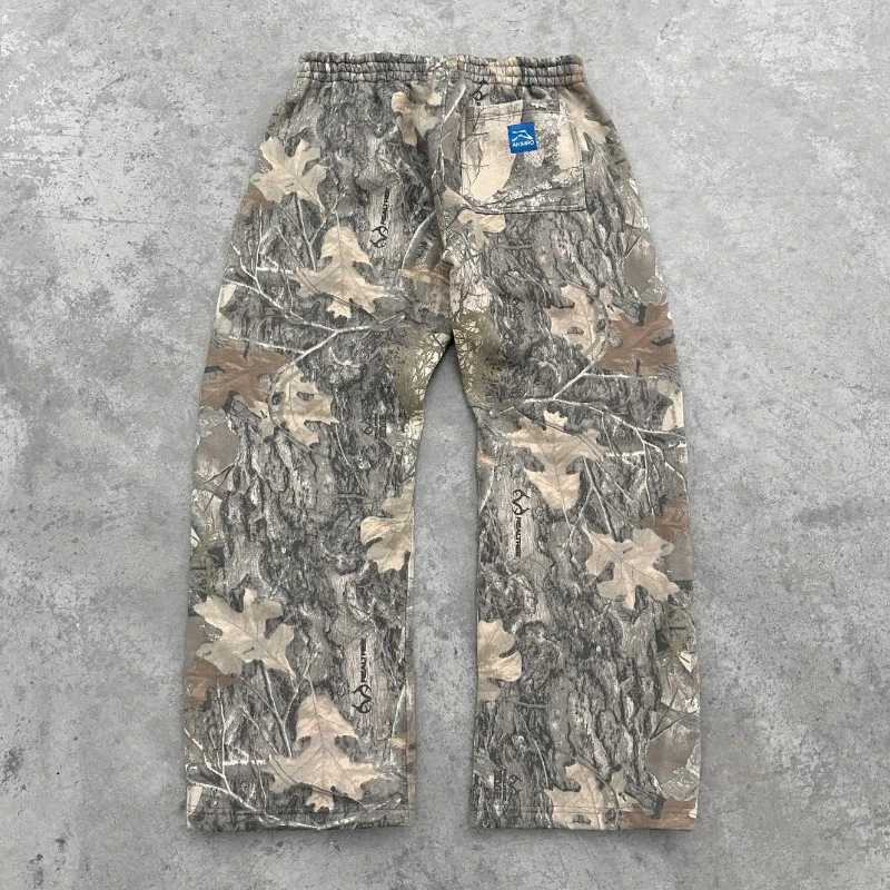 Y2K men pants Harajuku vintage Camouflage Pattern Baggy Casual Sweatpants Hip Hop gothic men women wide leg trousers streetwear X250319