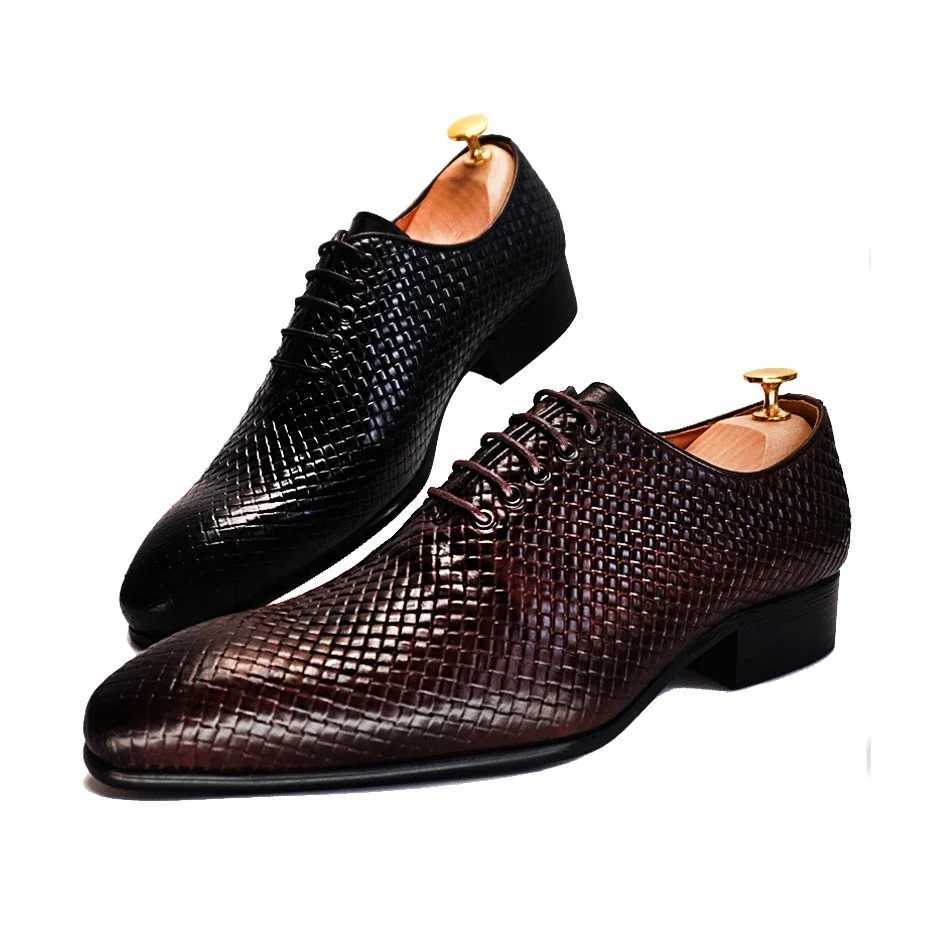 Handmade mens Wingtip Oxford shoes GENUINE CALF LEATHER TRADE BROGUE DRESS SHOES WEDDING FORMAL SHOES FOR MENXJ250319