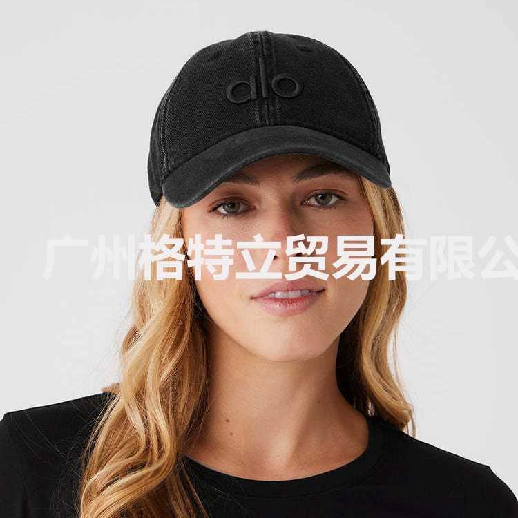 Ball Caps Yoga Washed Denim Hat Embroidery Cotton Sun Baseball Cap H250318