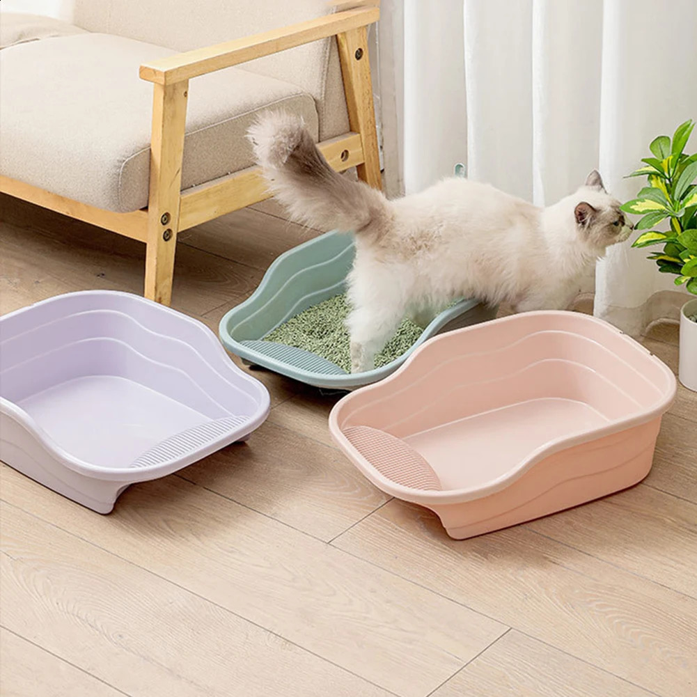 Pet basin cat box large reinforced deodorizer toilet splash proof shovel pet supplies 250312
