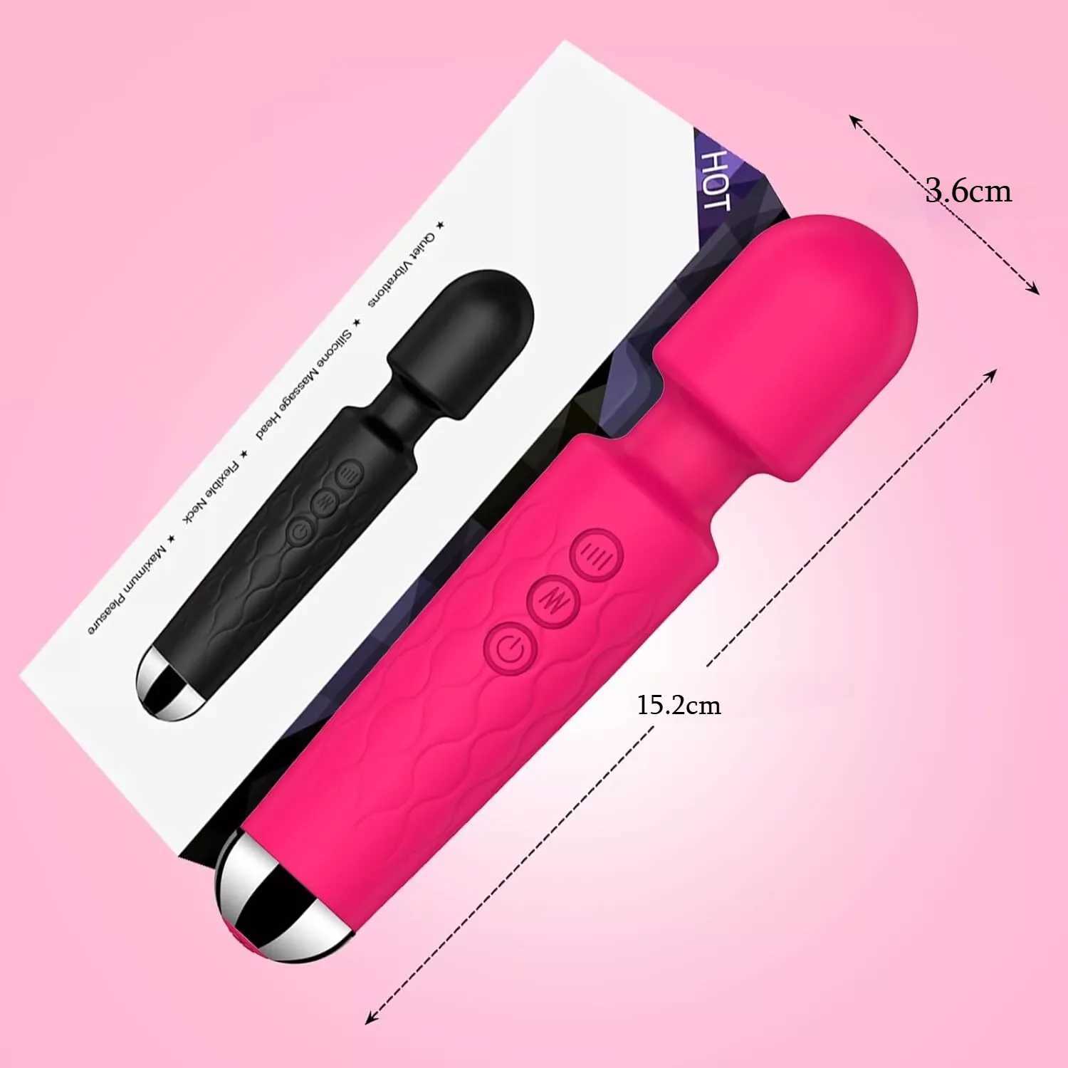 Powerful handheld massager Av vibrator 20 speed wand vibration massage magic full body motor fake penis masturbation sex toy W250319