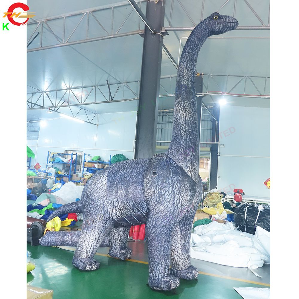 12m height (40ft) with blower Outdoor Giant Dinosaur Inflatable Long Neck Dinosaur Model for Halloween Party free ship to door
