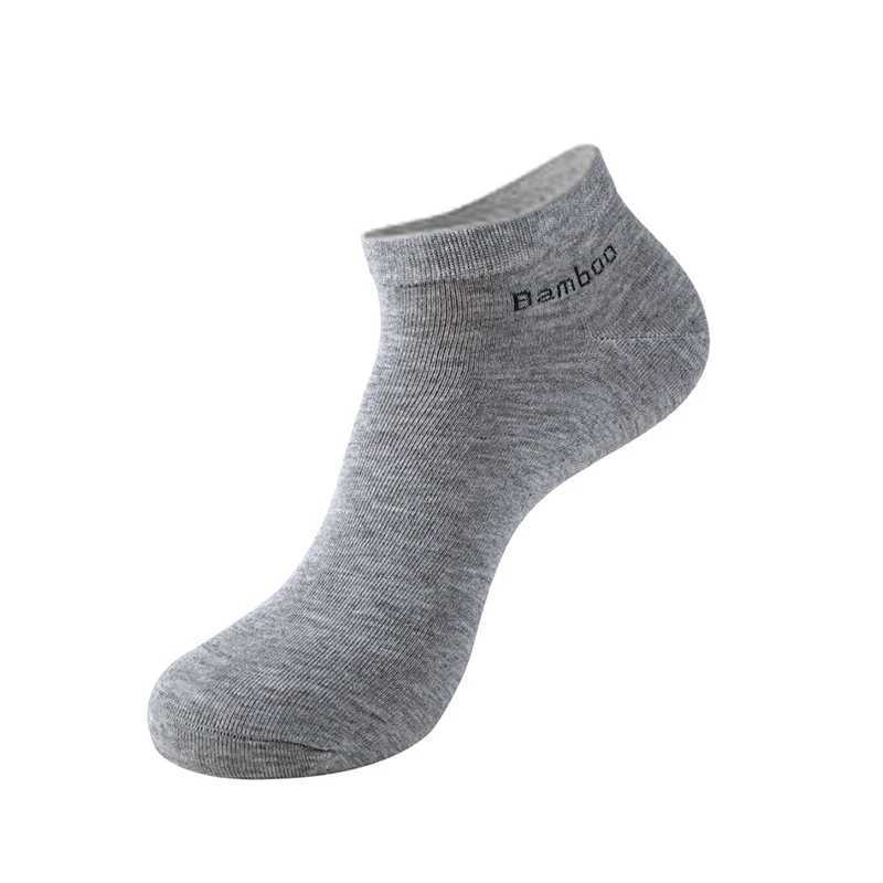 5 pairs/pack mens bamboo fiber short socks high-quality new casual breathable antibacterial mens ankle socks X250319