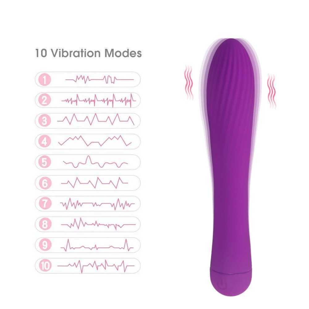 10 Modes G-Spot Vibrators AV Wand Vagina Massagers Clitoris Stimulation Sex Toys Shop For Women Adult Couple Female Masturbators W250319