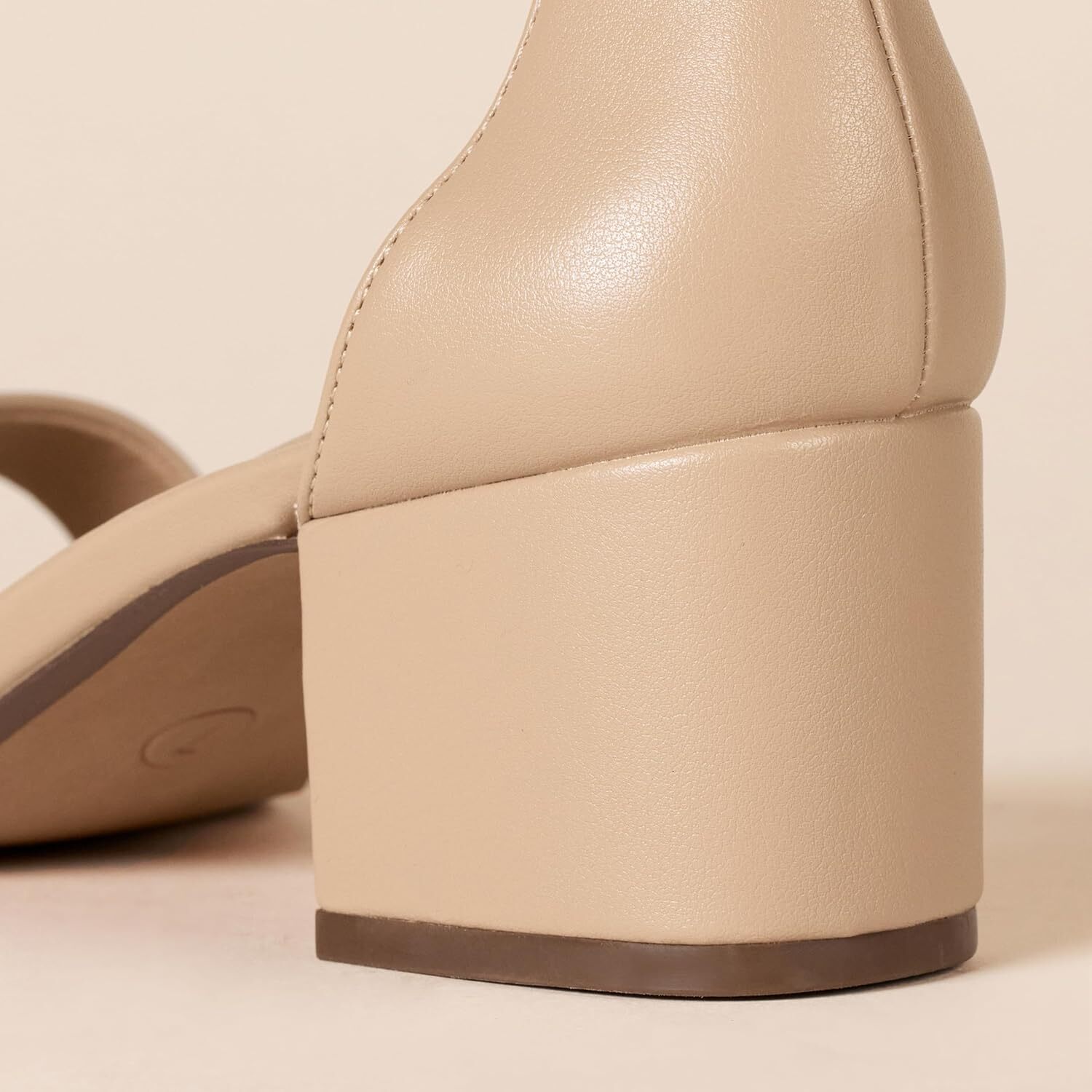 Women's double strap high-heeled sandals