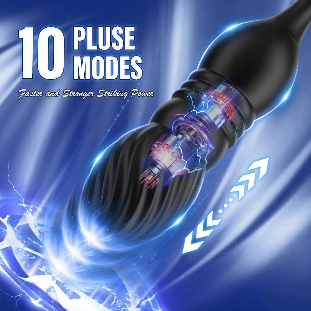 Stimulating anal vibrator prostate massager counting time rooster ring sex toy male vibrator W250319
