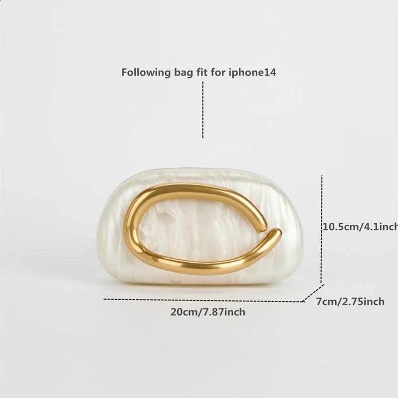 Gold Closure Box Acrylic Clutch Bag women evening wedding party cute square purse bag handbag 2024 winter beige red coffee 250314