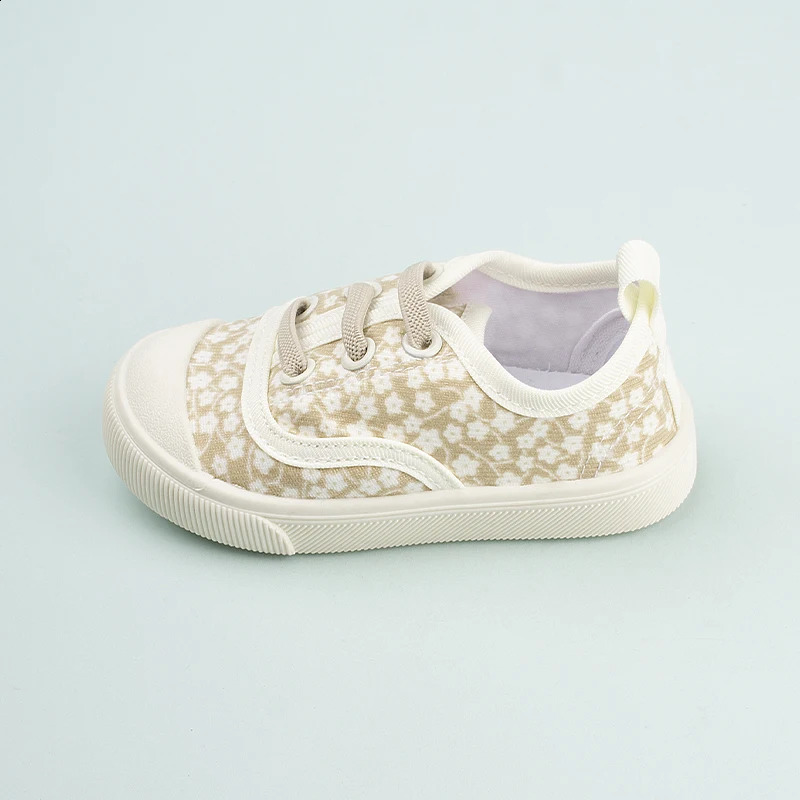 Good-looking Princess Shoes for Little Girls Casual Lovely Print Canvas Suitable for Toddlers EKF35 250319