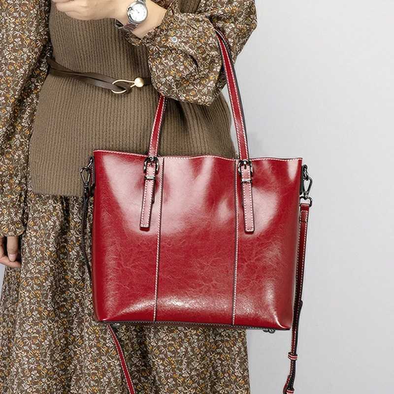 New Arrival Burminsa Cowhide Genuine Leather Large Tote Bags For Women 2025 Luxury Designer Shopping Shoulder Bags Office Ladies Handbags T250318