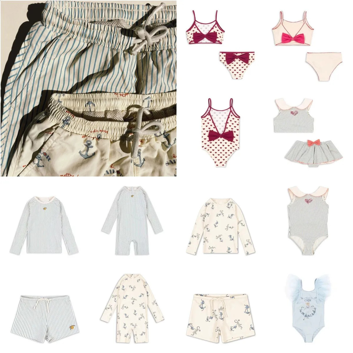 Kids Swimwear for Girls Boys KS 25 Summer Girls Swimsuit Toddler Baby Girls Cute Print Swimming Fashion Children Bikini Set 250319