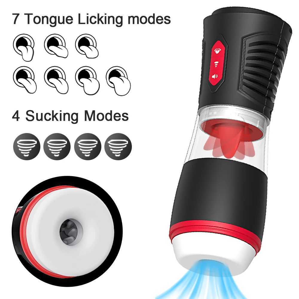 Automatic Male Masturbation Sucking Machine Vibration Tongue Licking Glance Stimulating Oral SexXJ250319