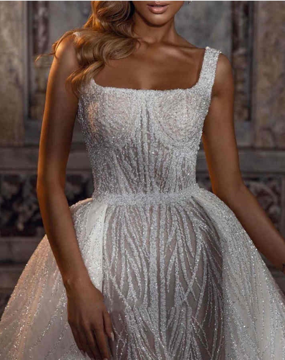 Elegant Mermaid Wedding Dresses Sexy Spaghetti Strap Appliques Lace Bridal Gowns Customized Plus Size Special Occasion Vestidos De Fiesta