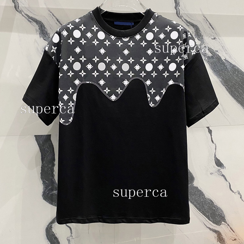 Men's Plus Tees Polos t shirt Custom woven and dyed fabric with comfortable and soft texture Embroidered graffiti letter on the chest, loose tshirt 5175hu76