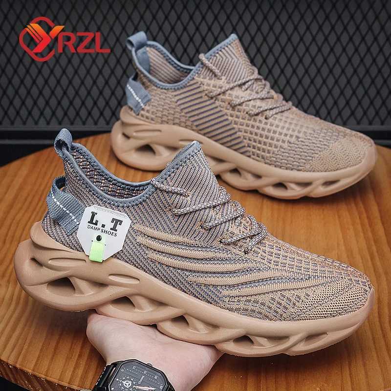 YRZL Running Shoes Mens Casual Shoes Outdoor Large Size Lightweight Breathable Mesh Increase Mens Comfort Sports Shoes Z250319