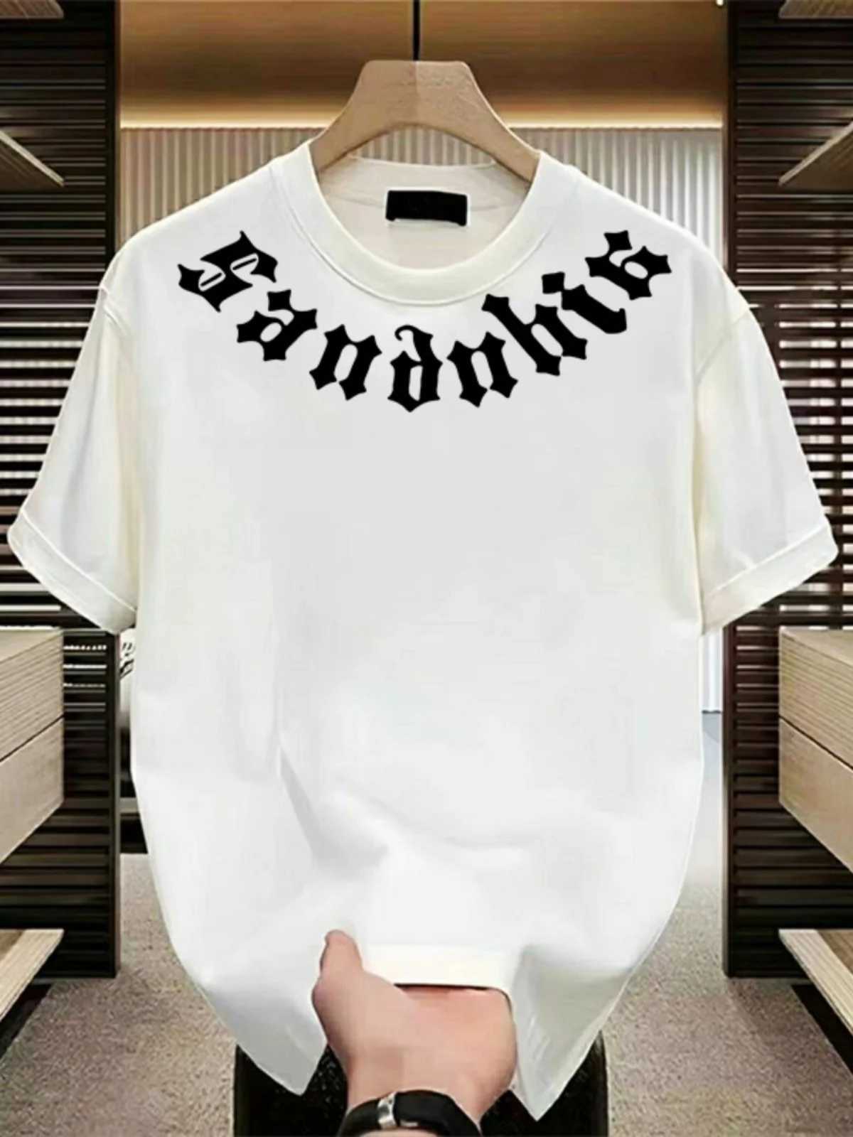 2025 Spring/Summer New Cotton Short sleeved T-shirt for Male and Female Students Summer Super Large Trend Breathable TopT250318
