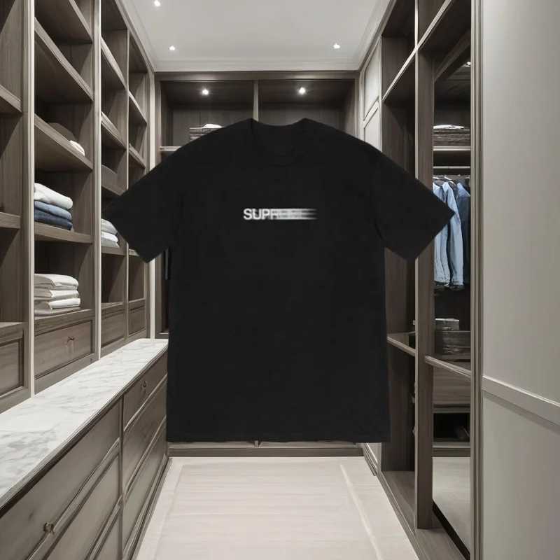 2025 New Cotton Fashion Chest Phantom Letter Printed Men and Women Couple Short Sleeve Casual Round Neck T-shirtT250318