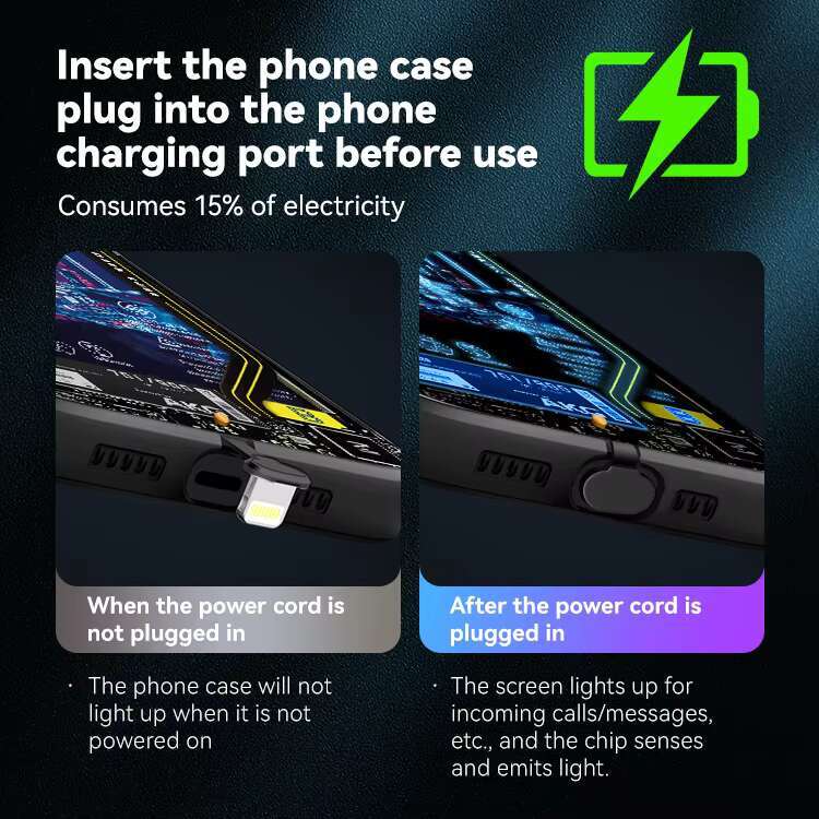 Trending Products 2024 New Arrivals Smart Push Button Switches Luminous case for iphone huawei samsung Mobile Phone Cases