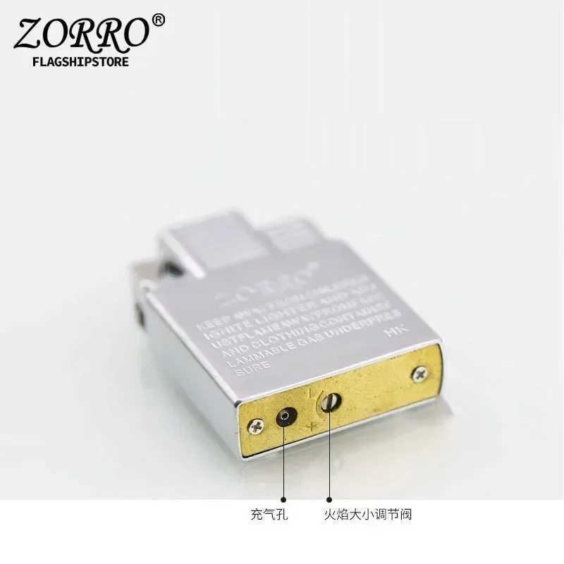 New ZORRO Dual Fire Torch Insert Lighter Gas Jet Windproof Flint Gasoline Oil Lighter Inflatable Butane Kerosene Liner DIY ToolC250319