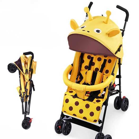 Portable baby stroller Simple folding child shock absorber car refreshing and breathing baby stroller can sit down or lie down Z250319