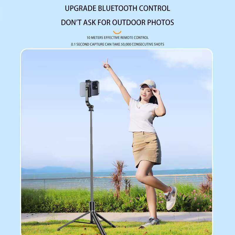Adjustable Stainless Steel Three-in-One Mobile Phone Tripod & Selfie Stick Wireless Remote Control Optimal Photography Accessory