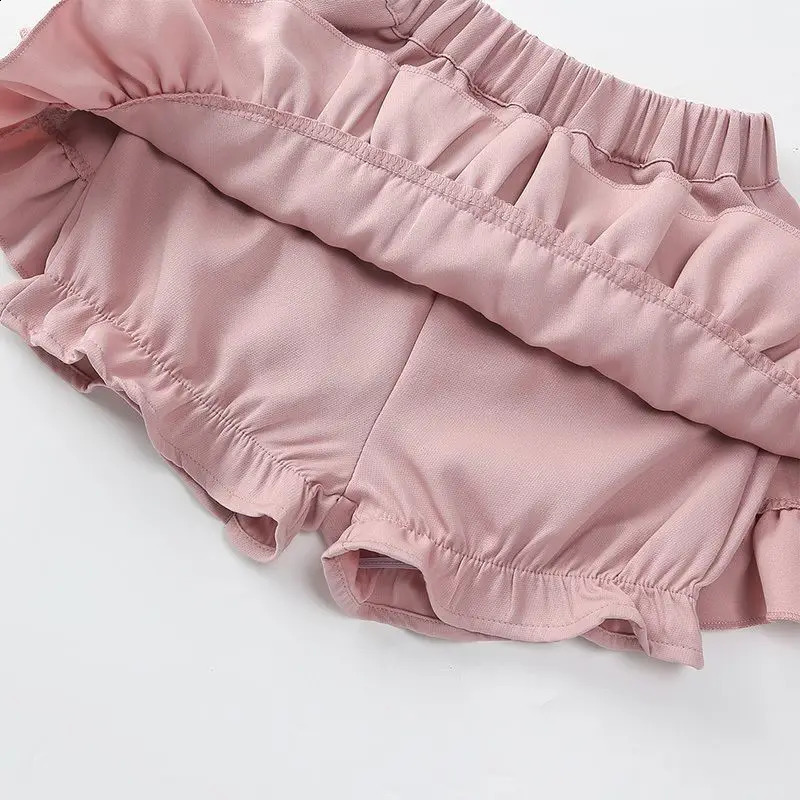 Summer Baby Girls Cake Skirts Solid Elastic Waist Children Girl Pleated Skirts High Quality Preppy Style Junior Girl Dance Skirt 250319