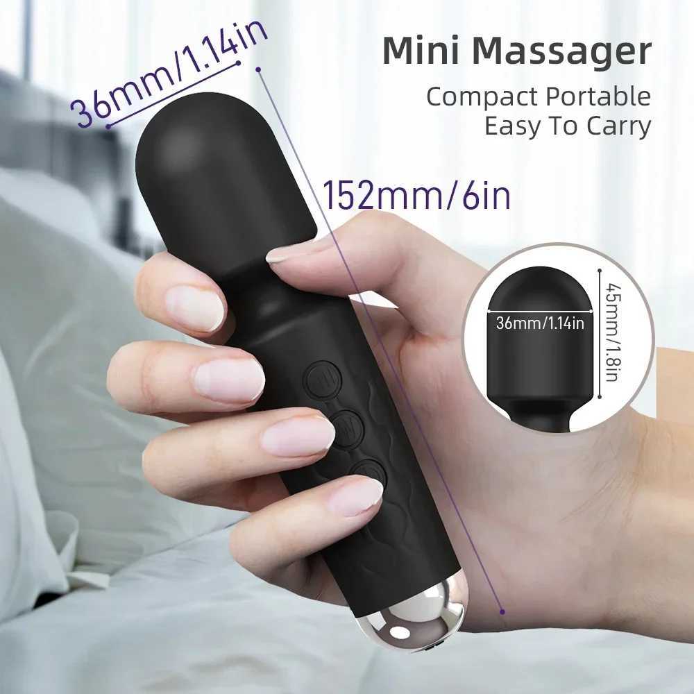 Powerful AV Vibrator for Women 20 Speeds Nipple G spot Clitoris Stimulator Magic Wand Dildo Female Masturbation Adult Sex Toy W250319