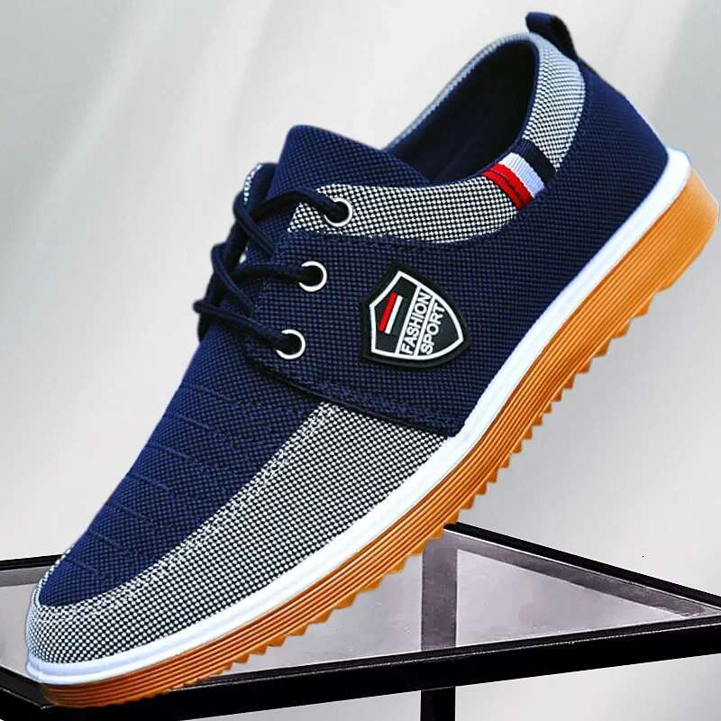 2025 new men's canvas shoes designer fashionable summer breathable men's casual sports tendon sole wear-resistant running shoes