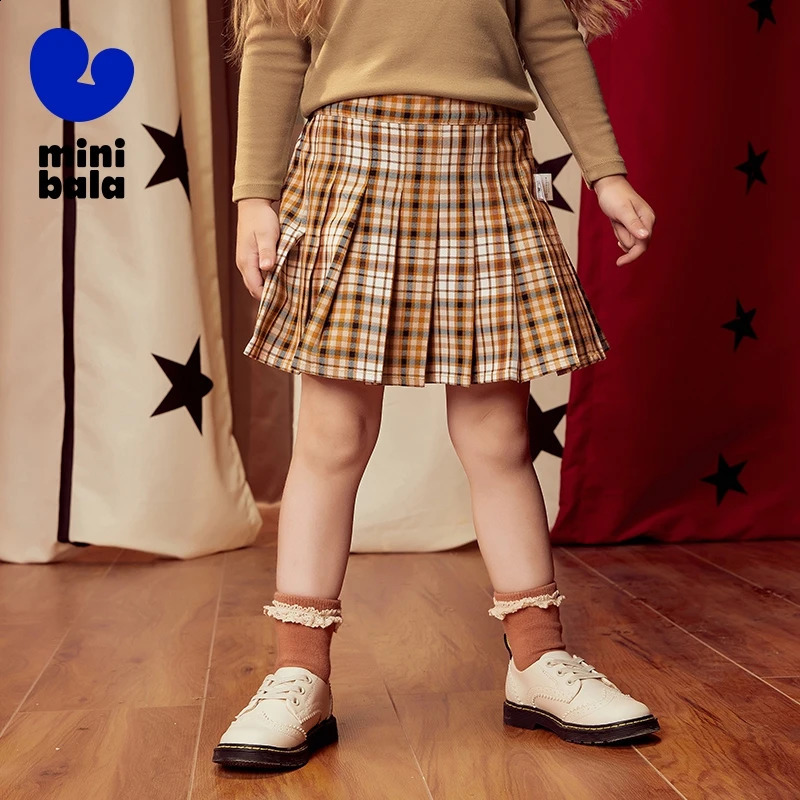 Mini Bala Skirt Girls Skirt Spring Girls School JK Style Pleated Skirt Stylish Mini Skirt 250319