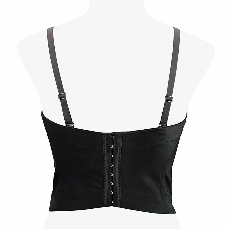 Fashion y2k Tank Top Women Shaper Blusa Stage Push Up Bra Ladies Crop Tops Sexy Halter Shirt Woman Clothes Bralette Corset Camis 250319