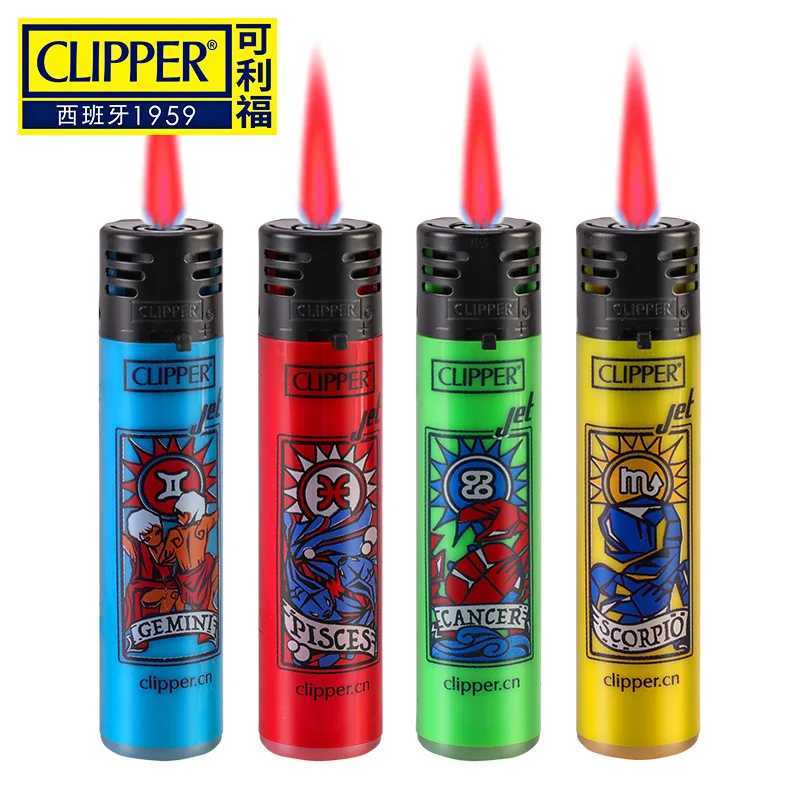Clipper Lighter Windproof Jet Pink Flame Lighter Butane Gas Lighter Electronic Lighter 2024 New Style Lighter Smoking GadgetsC250318