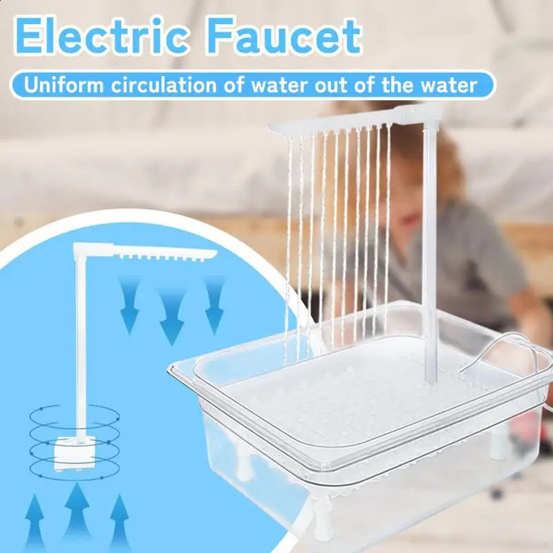 Bird bathtub shower box automatic parrot fountain multipurpose bird with multiple faucets for parachute cleaning 250318