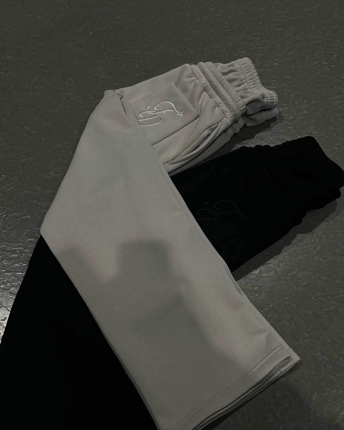 Y2K Loose Double Waisted Sweatpants Harajuku Letter Embroidery Hip Hop Embroidered Jogger Drawstring Casual Pants Harajuku Style X250319