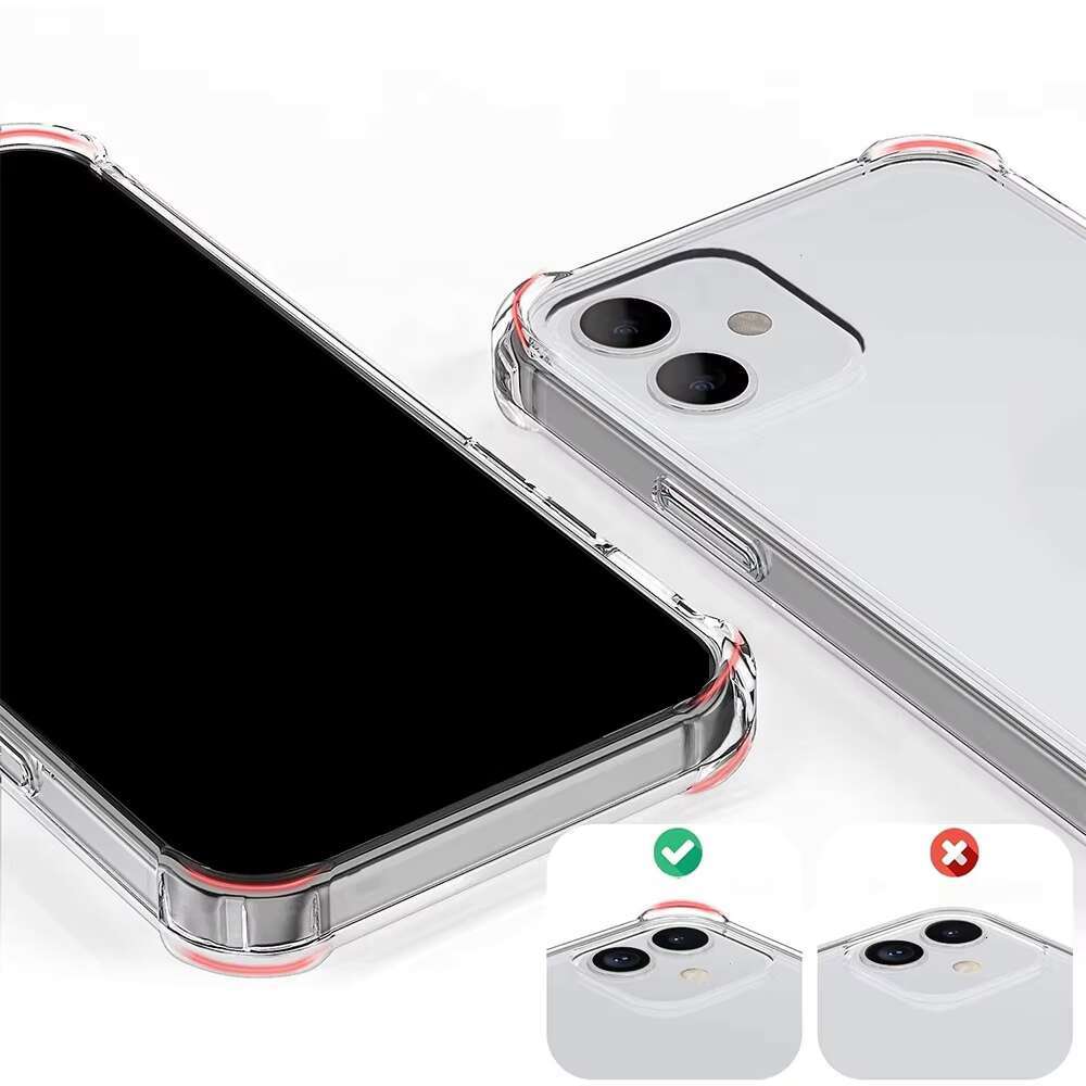 Wholesale Transparent Clear Soft TPU Shockproof Phone for iPhone 15 14 13 12 X Xs Max XR 11 8 7 Pro Case