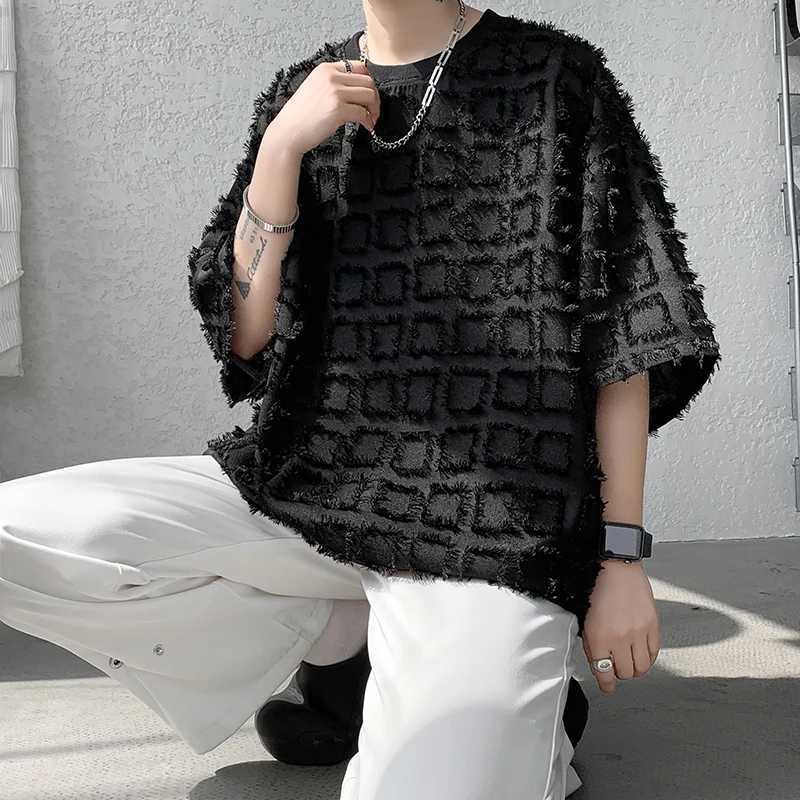 2024 Men Half Sleeved Summer Korean T-Shirt High Quality Loose Basic Shirt Casual Top Tees Tshirts Heiveywweight ShirtsT250318