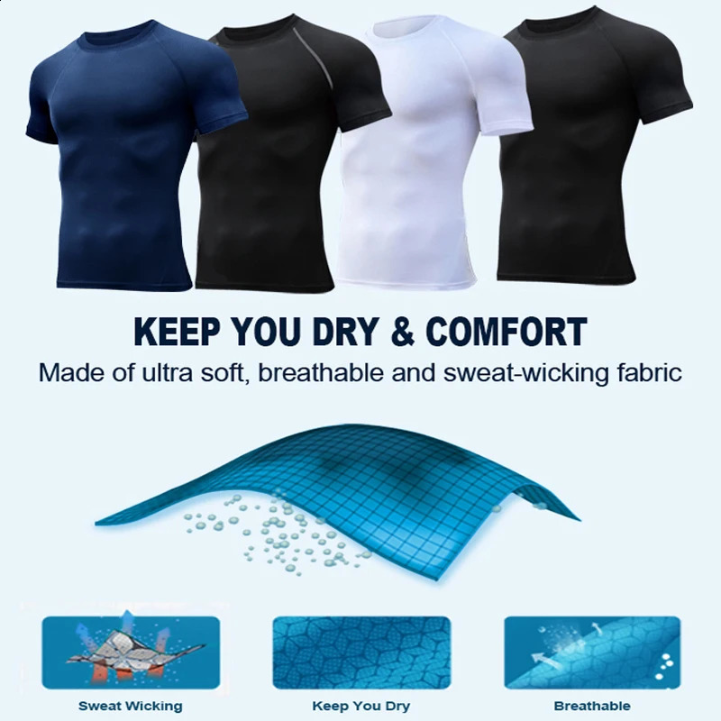 Spider Graphic Compression Shirts for Men Gym Workout Rash Guard Athletic Quick Dry Tshirts Tees Tops Undershirts Baselayers 250319