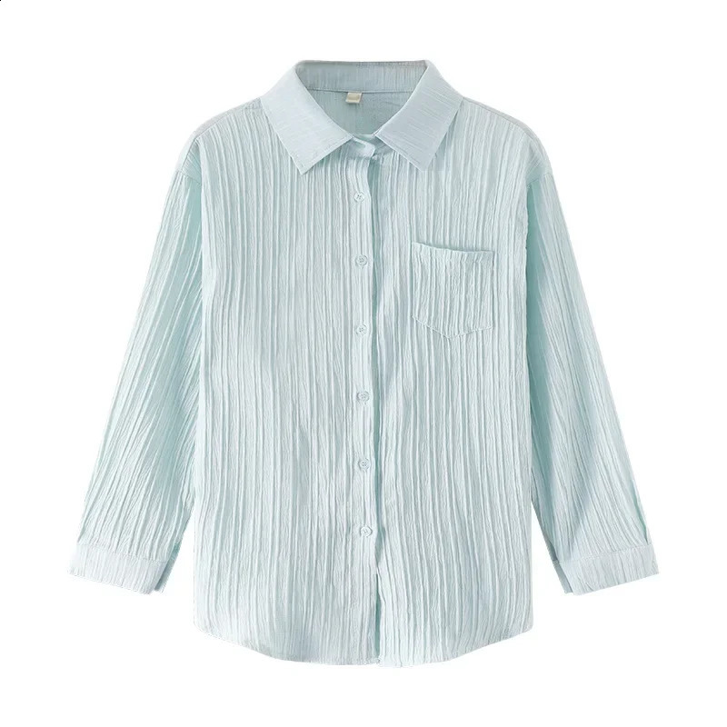 Summer Womens Loose Sunscreen Shirt French n Feel Small Audience Casual Style Button Top 250319