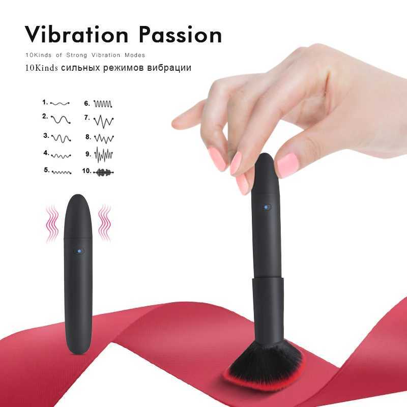 Makeup Brush Vibrator for Women Clit Vagina Stimulator AV Magic Dildo Wand Bullet Vibrator Female Masturbation Massager Sex Toys W250319