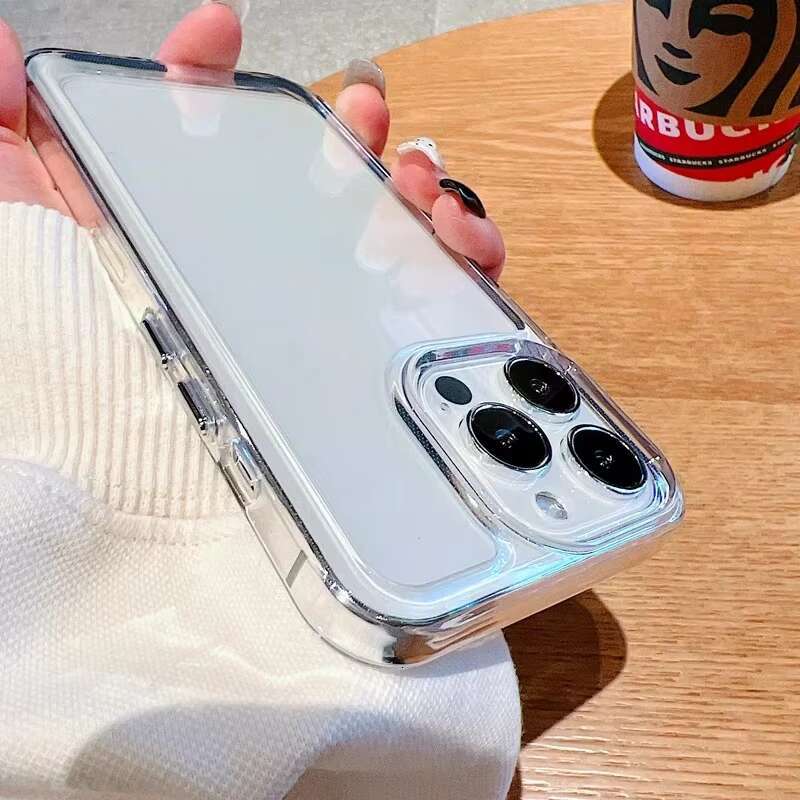 Transparent TPU Shockproormor Case Hard Acrylic Cover for iPhone 16 15 14 13 12 11 Pro XR XS Max Plus Phone Compatible