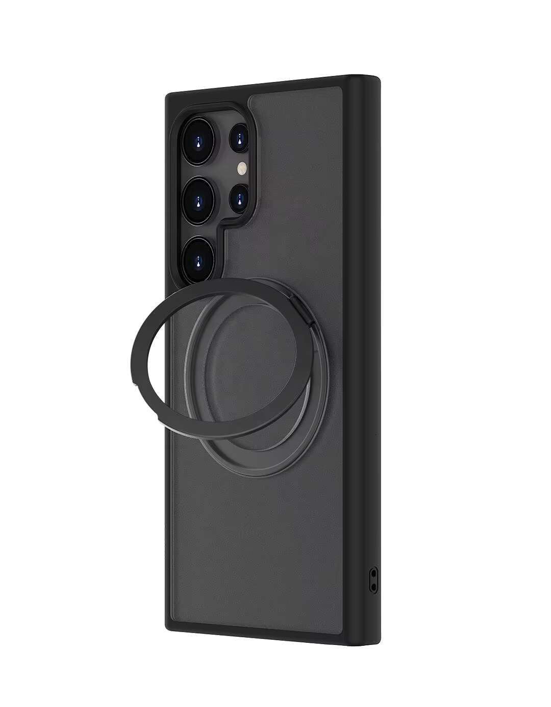 New 360 Rotatable Magnetic Ring With Kickstand for Samsung Galaxy S24 Plus Ultra Phone Case