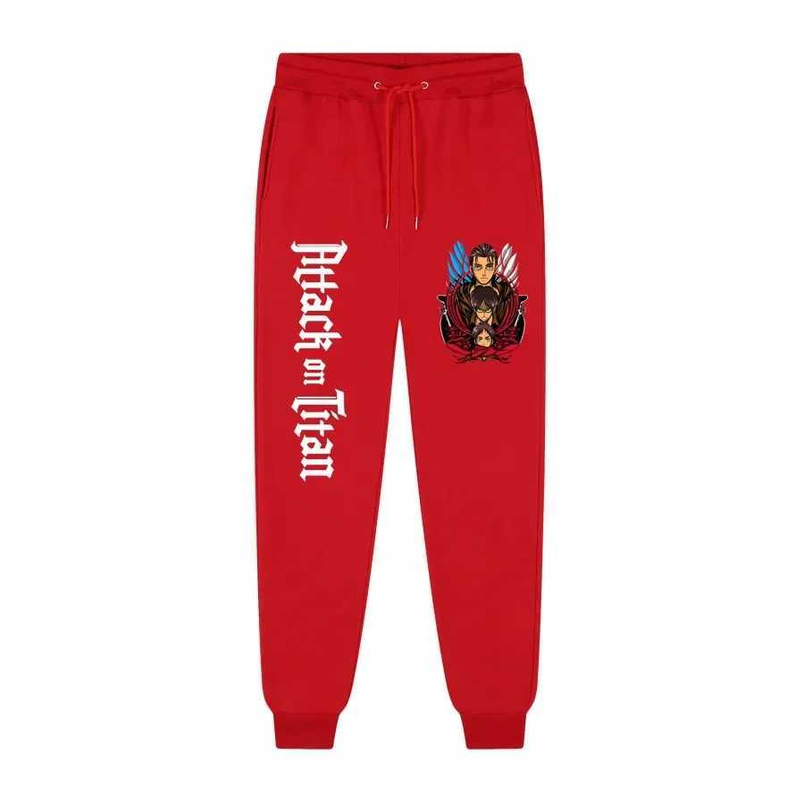 Hot Selling Japanese Anime Attack on Titan Print Mens Womens Mens Jogging Pants Hip Hop Streetwear Mens Sweatpants S-3XL X250319